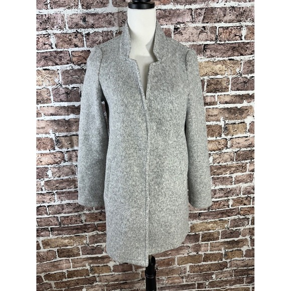 Vero Moda Brushed Katrine Wool Blend Coat Gray Size Small – READ DESCRIPTION - Picture 1 of 16